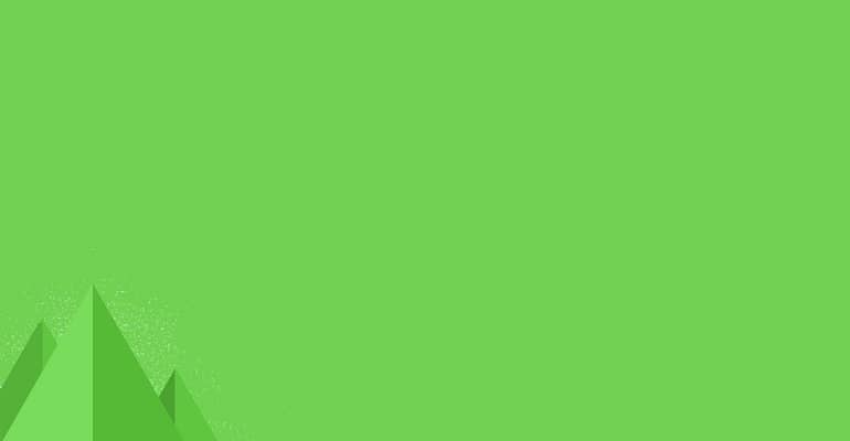 A green background with a white border.